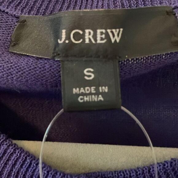 New J. Crew Purple Embellished Cardigan - Picture 4 of 7